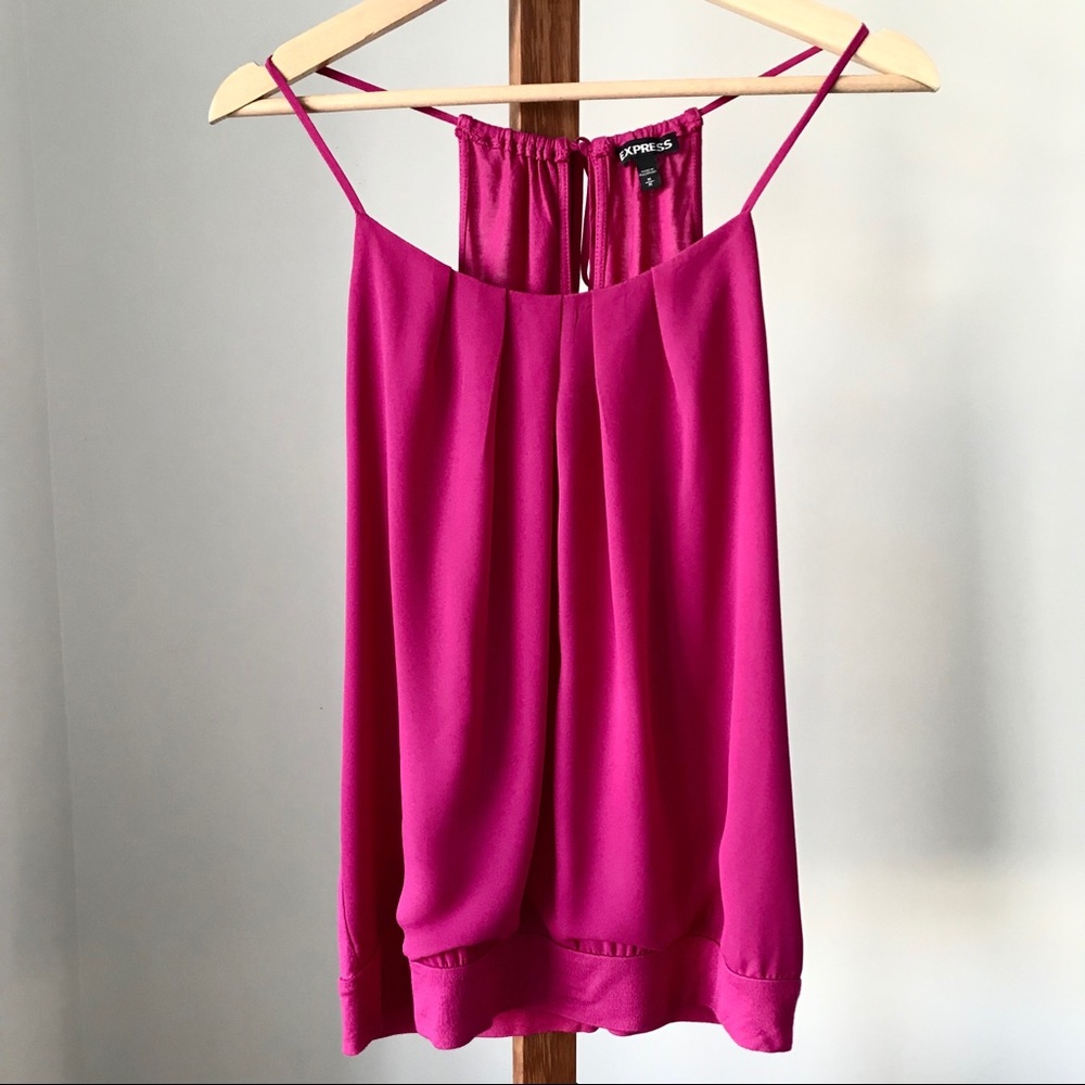 Express Pink Dressy Sleeveless Blouse Medium